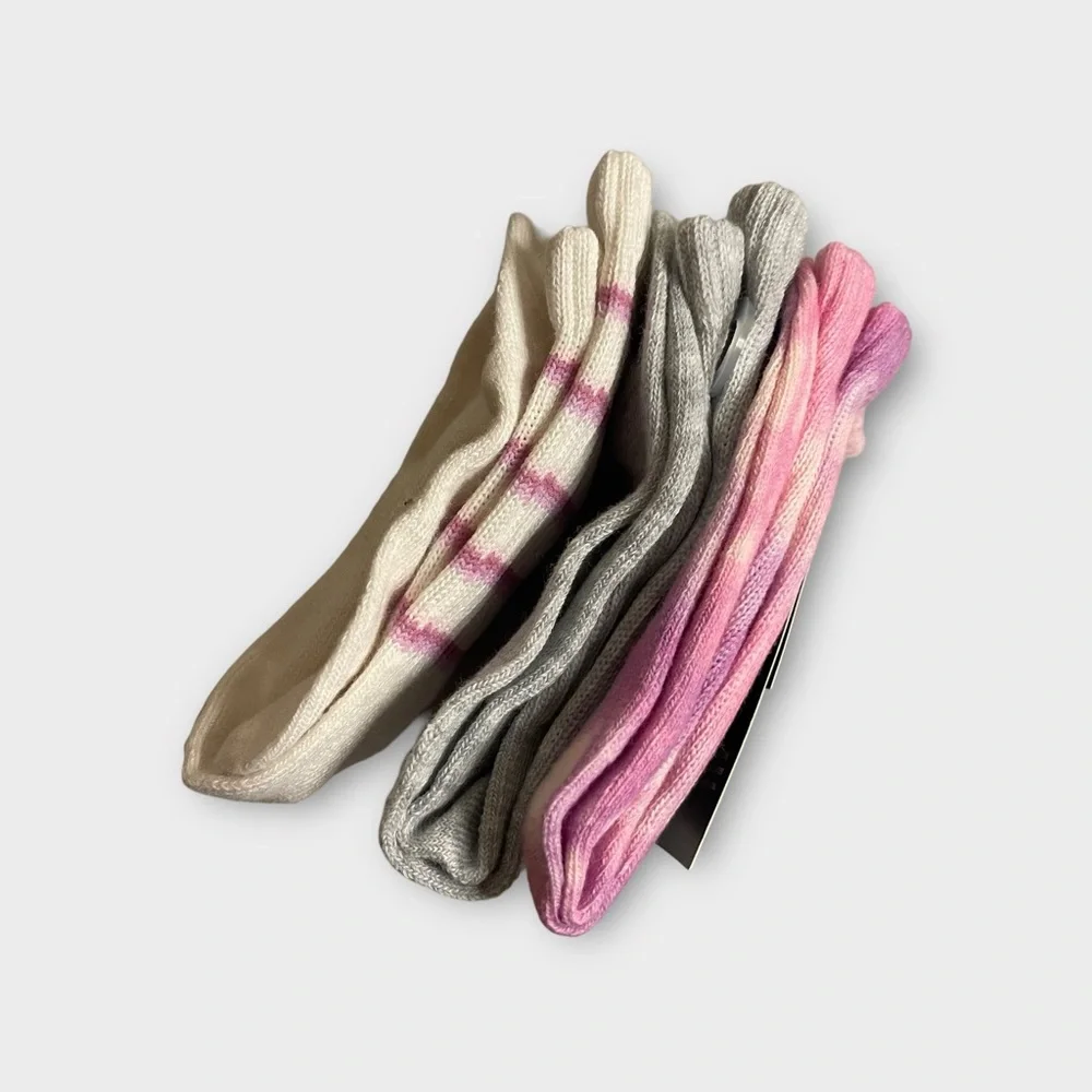 Art Class Ribbed 3 Pair Crew Socks